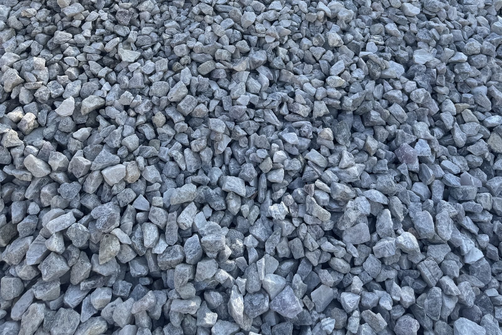 Stockpile of fluorspar lumps